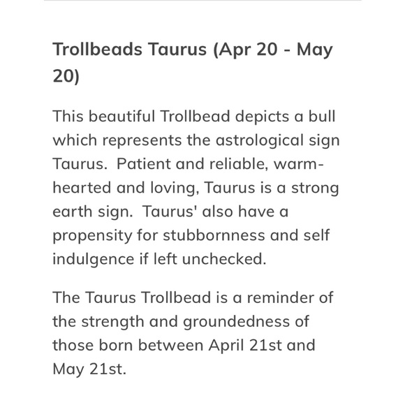 Trollbeads Taurus charm - Picture 4 of 6